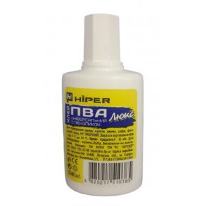 Клей Hiper Люкс ПВА 35 мл с кисточкой