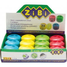 Точилка Zibi Смайл пластиковая 2 отверстия с контейнером ZB.5592