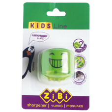 Точилка Zibi Смайл пластиковая 2 отверстия с контейнером ZB.5592