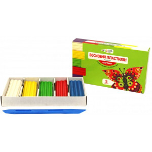 Пластилін восковий Гама 60 г 5 кольорів 331014 / Cr