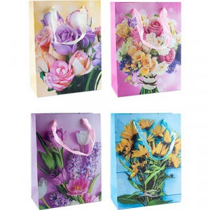 Пакет подарочный 26х32х10 см 00074М