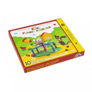 Пластилін Гамма 150 г 10 кольорів 331016