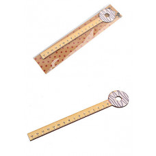 Лінійка дерев'яна 15 см 1313