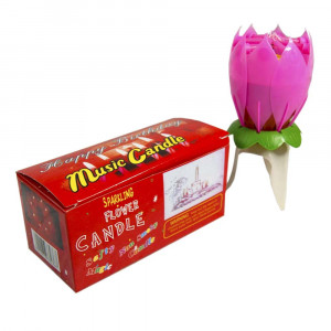 Свічка для торта музична Flower Candle
