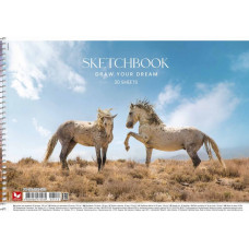 Альбом для малювання Школярик А4 120 г/м2 30 аркушів PB-SC-030-510