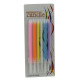 Свічки для торта кольорові 6 шт 6605