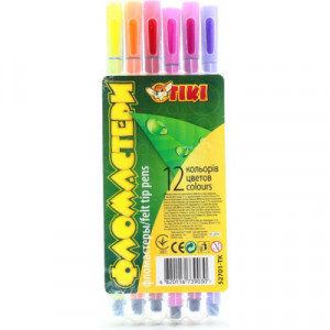 Набір фломастерів Tiki 12 кольорів 52701-TK