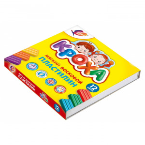 Пластилін зі стеком Луч Кроха 198 г 12 кольорів 23С1484-08