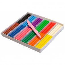 Пластилін зі стеком Луч Кроха 198 г 12 кольорів 23С1484-08