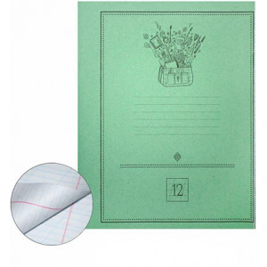 Зошит шкільний Тетрада Класичний А5 в косу лінію з додатковою 12 аркушів 462245