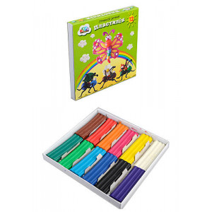 Пластилін Гама 180 г 12 кольорів 331021