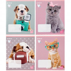 Зошит шкільний Kite А5 у косу лінію 12 аркушів 20-235