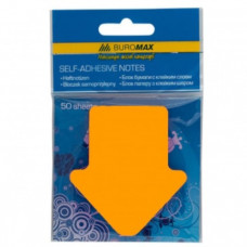 Блок паперу для нотаток Buromax Стріла липкий шар 50 аркушів BM.2366-99
