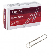 Скрепки Axent никелированные 50 мм 100 шт 4102