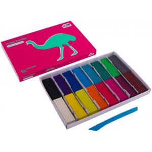 Пластилін зі стеком Гама 320 г 16 кольорів 200306