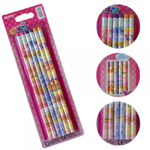 Олівці графітні з гумкою Marco 6 шт 1000EP-6BL