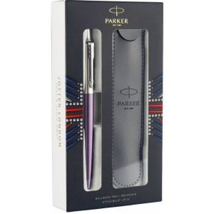 Ручка шариковая + чехол Parker Jotter Victoria Violet 16732