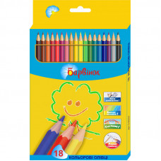 Олівці кольорові Барвінок 18 кольорів 5-203-4
