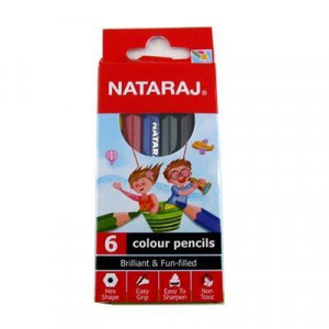 Олівці кольорові Nataraj 6 кольорів 201254002