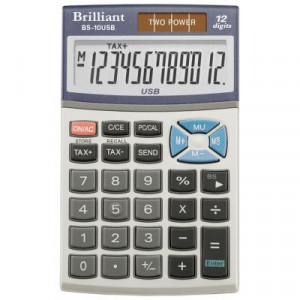Калькулятор 2 в 1 Brilliant 12р BS-10USB