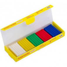 Пластилін Гама 50 г 5 кольорів 100301