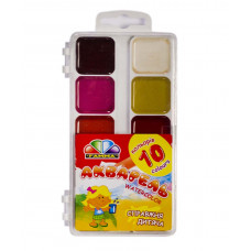 Набір акварельних фарб Гама 10 кольорів 312044