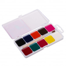 Набір акварельних фарб з пензликом Гама 10 кольорів 200103