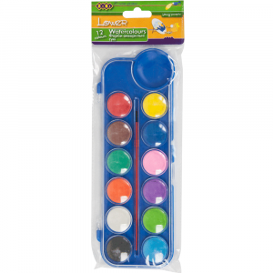 Набір акварельних фарб Zibi 12 кольорів ZB.6559