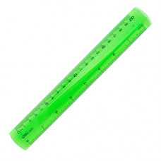 Лінійка пластикова Deli 20 см EG00202
