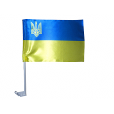 Флаг Украины с палочкой 24х37 см