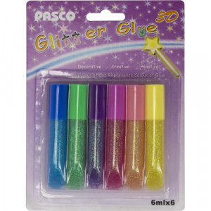 Клей с блестками Pasco 6 мл 6 цветов F003-1