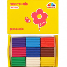 Пластилін Гама 90 г 9 кольорів 331026