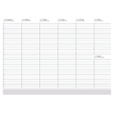 Планінг недатований Аркуш 54 сторінки