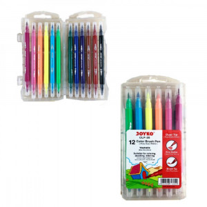 Набір двосторонніх фломастерів Joyko 12 кольорів CLP-30
