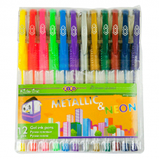 Набор гелевых ручек Zibi 12 цветов ZB.2205