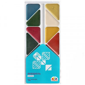 Набір акварельних фарб Гама 14 кольорів 300103
