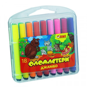 Набір фломастерів Tiki Jumbo 52710-TK