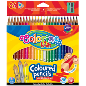 Олівці кольорові з стругачкою Colorino 24 кольори 57462PTR