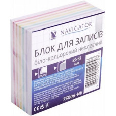 Блок паперу для нотаток Navigator не склеєний 85х85 мм 400 аркушів 75006-NV