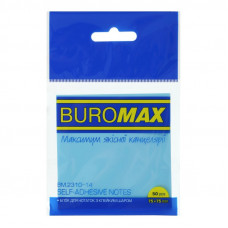 Блок пластиковий для нотаток з клейким шаром Buromax 75x75мм 50 аркушів