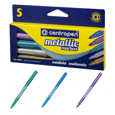Набір фломастерів Centropen Metallic 5 кольорів 8690