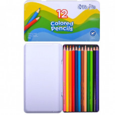 Олівці кольорові в металевому пеналі Marco 12 кольорів 1100-12TN