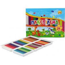 Пластилин Тетрада Липландия 370 г 24 цвета ТЕ431