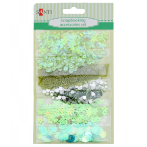 Набір декоративних прикрас для скрапбукінгу Santi 951975