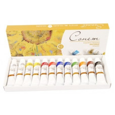 Набір олійних фарб Невська палітра Сонет 12 кольорів