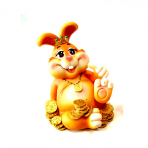 Сувенир-копилка Заяц h=11 см LH1750-C